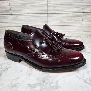 Vintage Mason Executive Imperial Wingtip Tassel Loafers USA Made Men’s 8